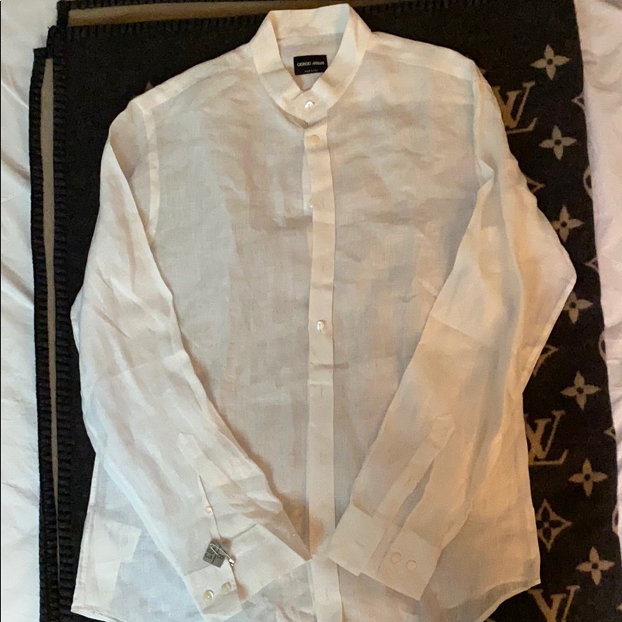 Giorgio Armani Linen Dress Shirt